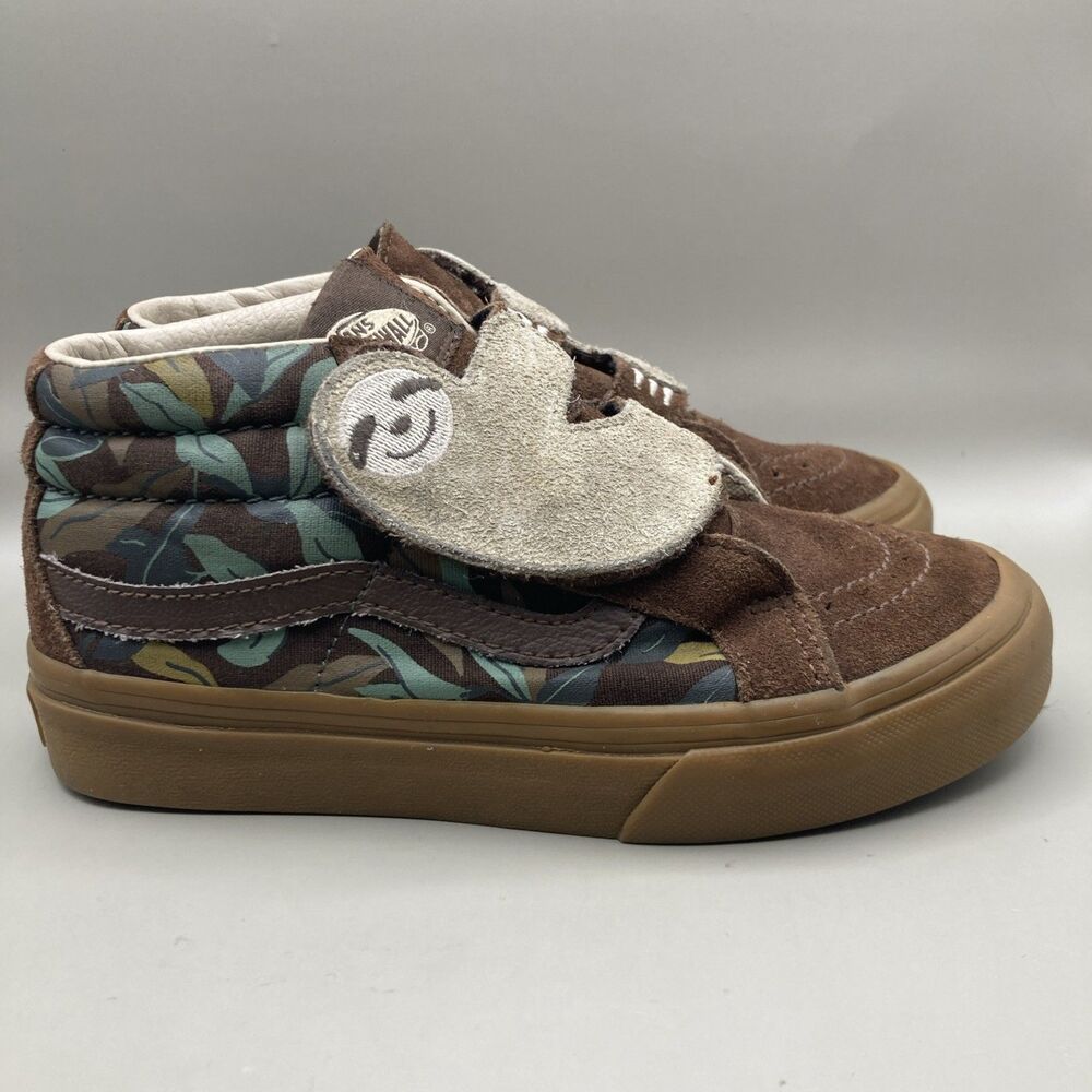 Vans Sk8-Mid Sloth Strap Shoes Kids Boys Size 1.5 - Picture 2 of 8